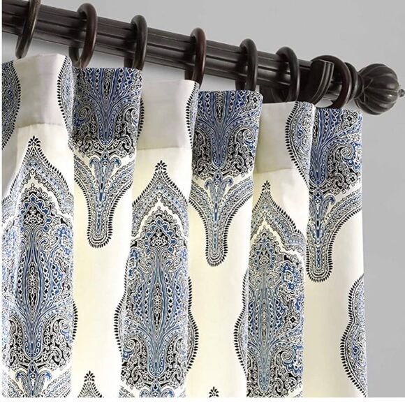 ONE Panel 50" x 84" heavy lined rod pocket panel with hook belt & back tabs - Picture 2 of 11